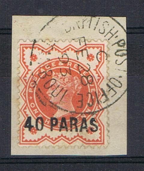 Image of British Levant SG 7 FU British Commonwealth Stamp